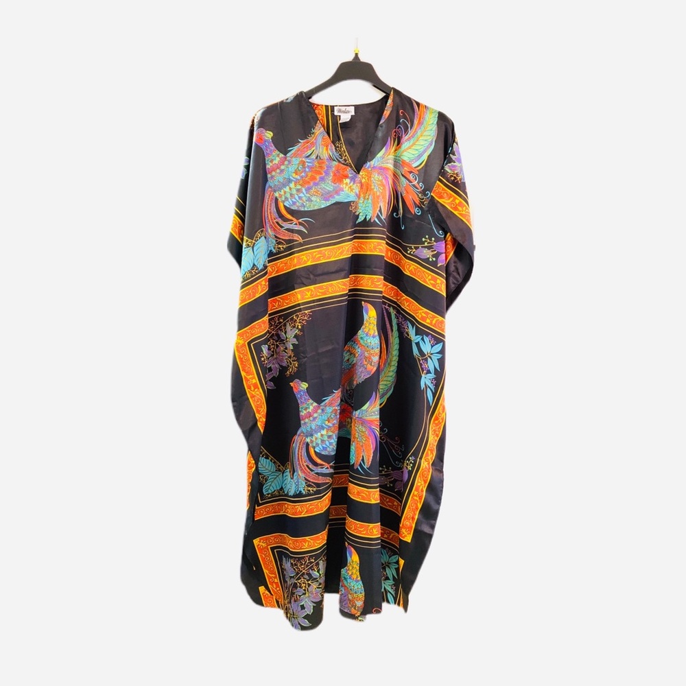 Vintage Kaftan - Pheasant print
